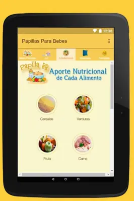 Papillas para bebés (Recetas) android App screenshot 1