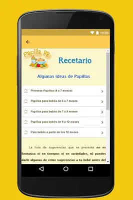 Papillas para bebés (Recetas) android App screenshot 5